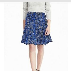 Banana Republic “Trapeze” blue and black skirt